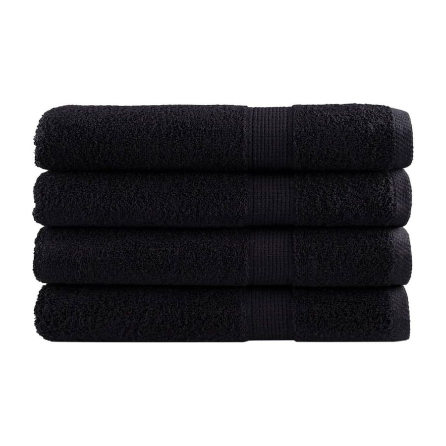 Premium Sauna Towels SOLUND 4 pcs Black 600 gsm