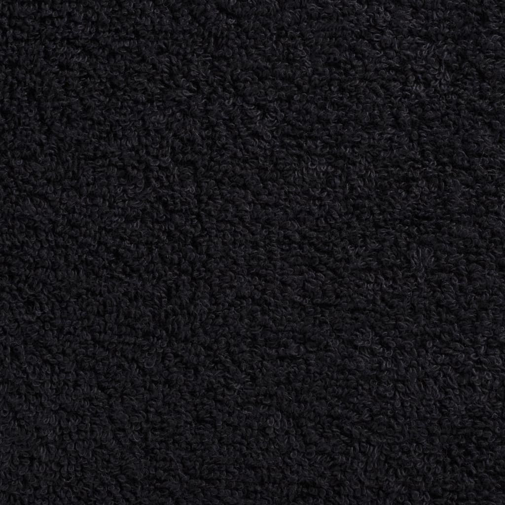 vidaXL Premium Sauna Towels SOLUND 4 pcs Black 80x200 cm 600 gsm 5