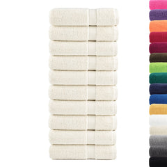 vidaXL Premium Hand Towels SOLUND 10 pcs Cream 50x100 cm 600 gsm 2