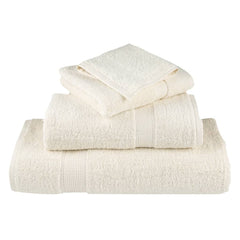 vidaXL Premium Towels SOLUND 2 pcs Cream 100x200 cm 600 gsm 4