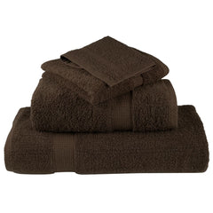 vidaXL 6 Piece Premium Towel Set SOLUND Brown 600 gsm 4