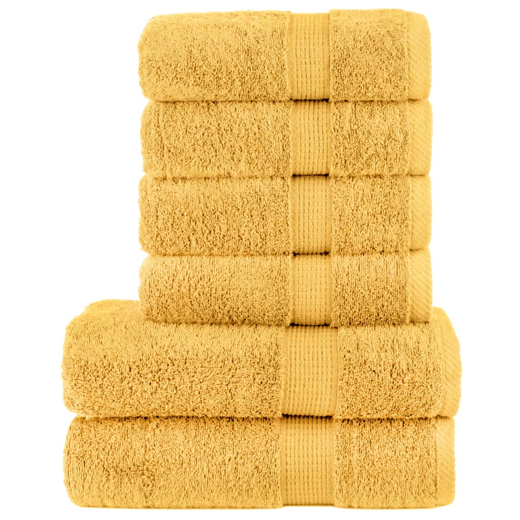 6 Piece Premium Towel Set SOLUND 600 gsm