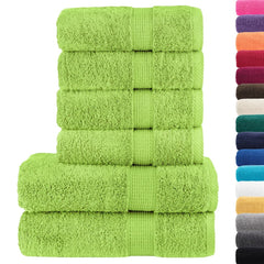vidaXL 6 Piece Premium Towel Set SOLUND Apple Green 600 gsm 2