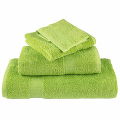 vidaXL 6 Piece Premium Towel Set SOLUND Apple Green 600 gsm 4