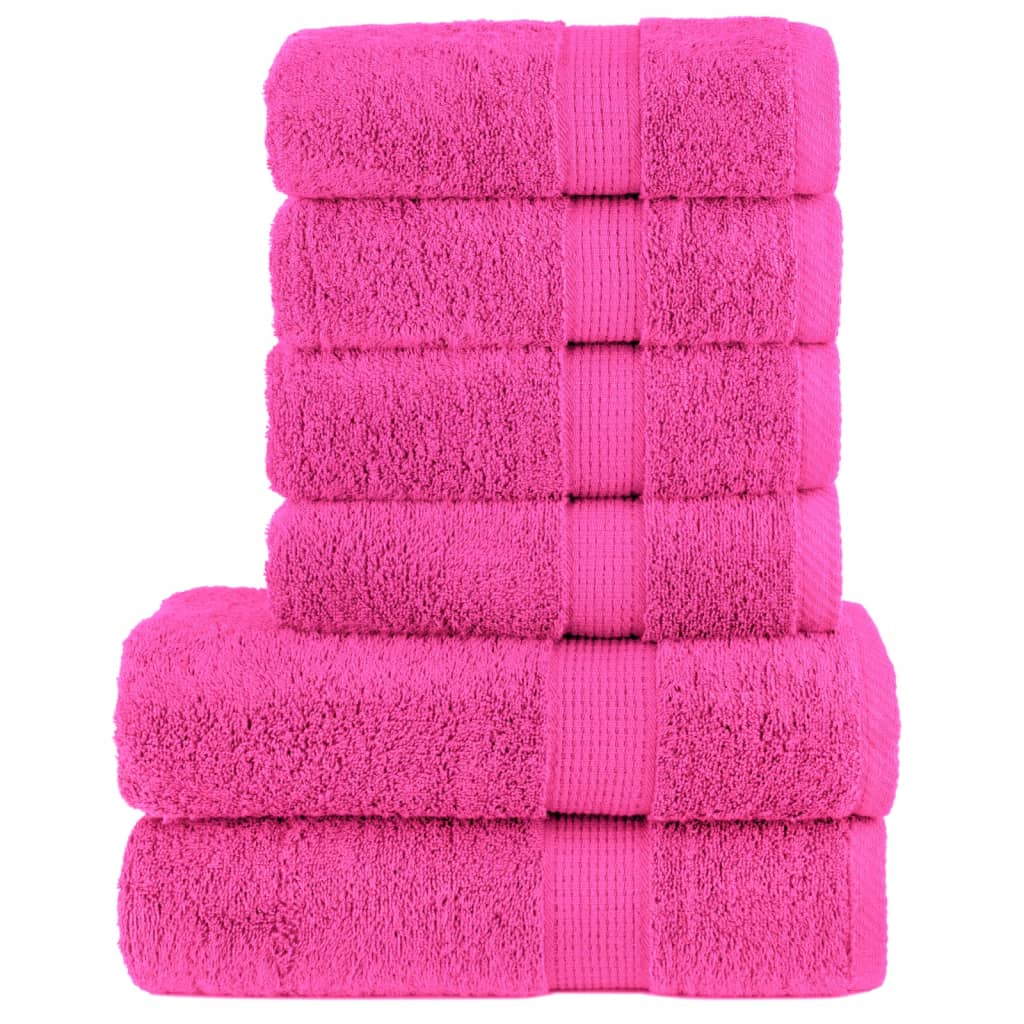 6 Piece Premium Towel Set SOLUND 600 gsm
