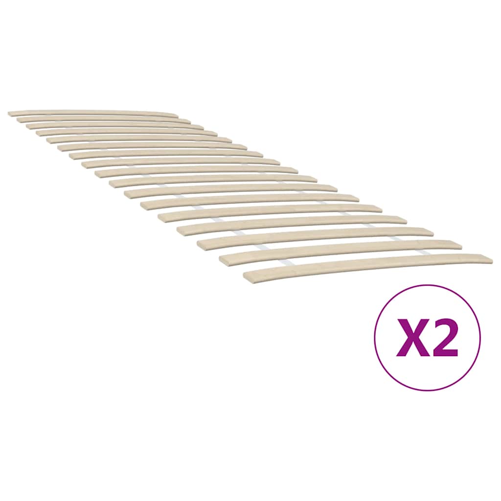 vidaXL Bed Slats Replacement with 17 Slats
