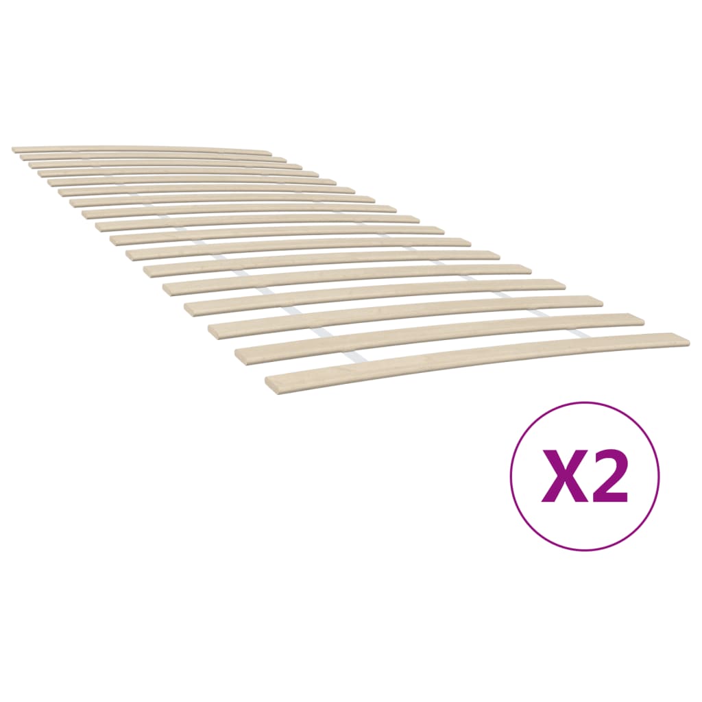 vidaXL Bed Slats Replacement with 17 Slats