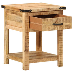 vidaXL Bedside Cabinet 40x40x50 cm Solid Wood Mango 2
