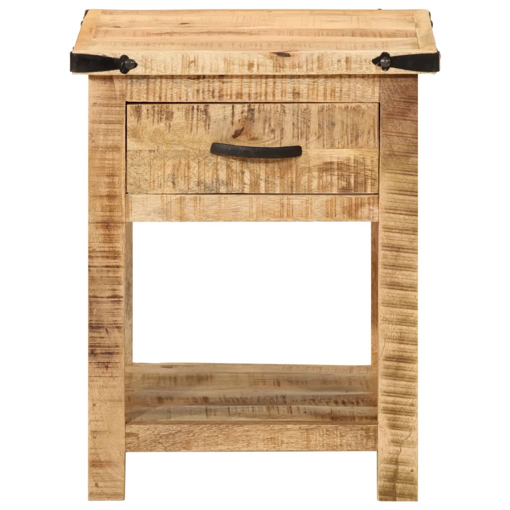 vidaXL Bedside Cabinet 40x40x50 cm Solid Wood Mango 3