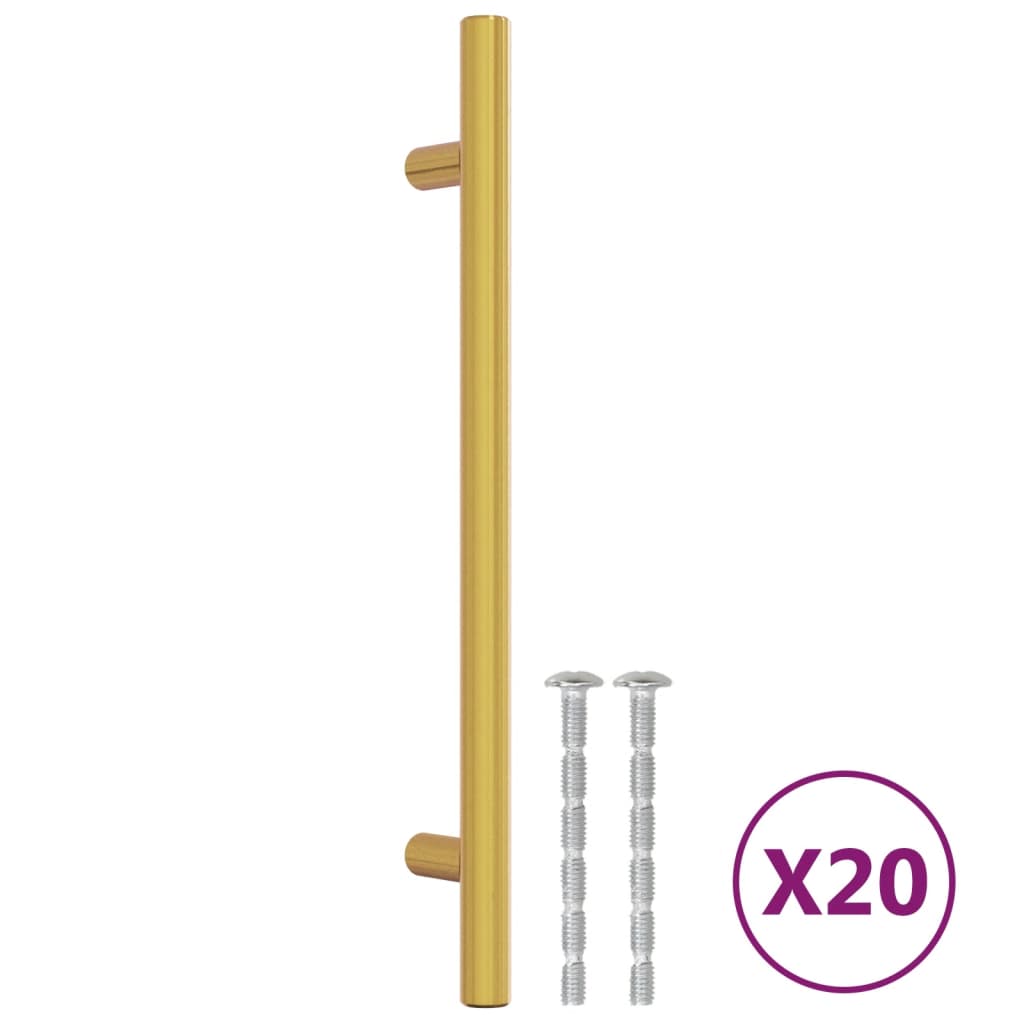 vidaXL Cabinet Handles 20 pcs Gold 160 mm Stainless Steel 2