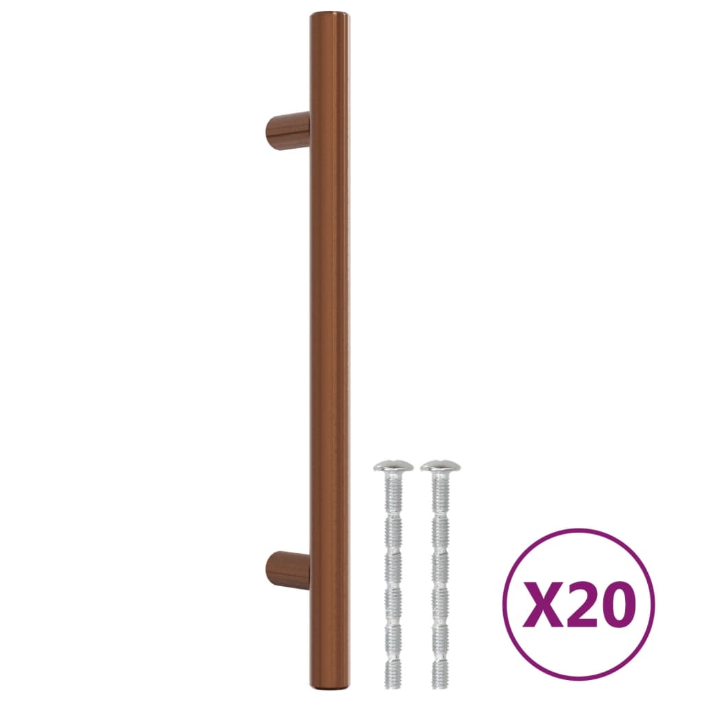 vidaXL Cabinet Handles 20 pcs Bronze 160 mm Stainless Steel 2