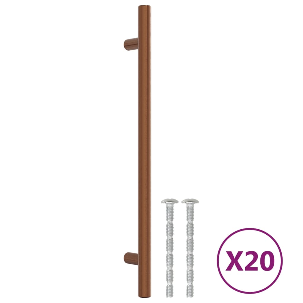 vidaXL Cabinet Handles 20 pcs Bronze 192 mm Stainless Steel 2
