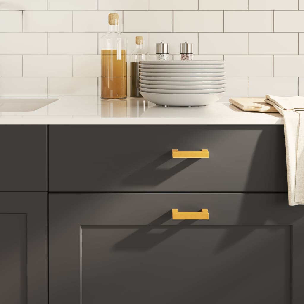 vidaXL Cabinet Handles 20 pcs Gold 64 mm Stainless Steel 1