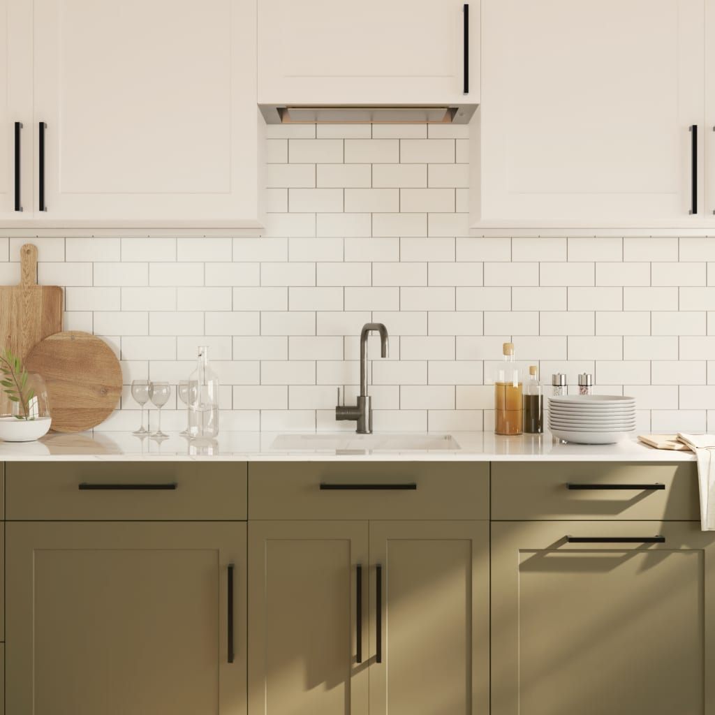 Cabinet Handles Stainless Steel 20 Black 224 mm