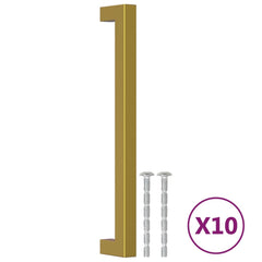 vidaXL Cabinet Handles 10 pcs Gold 192 mm Stainless Steel 2