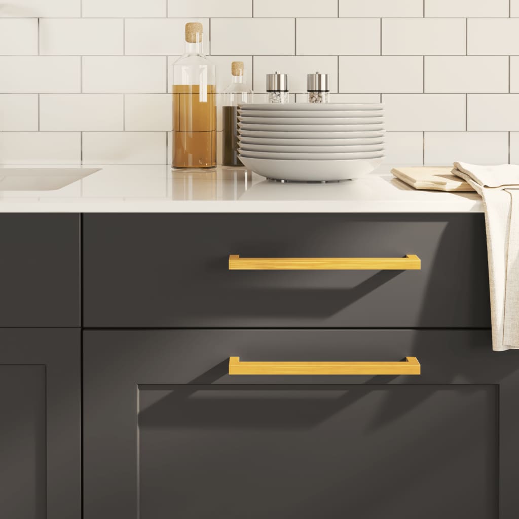 vidaXL Cabinet Handles 10 pcs Gold 224 mm Stainless Steel 1