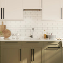 vidaXL Cabinet Handles 10 pcs Black 320 mm Stainless Steel 4
