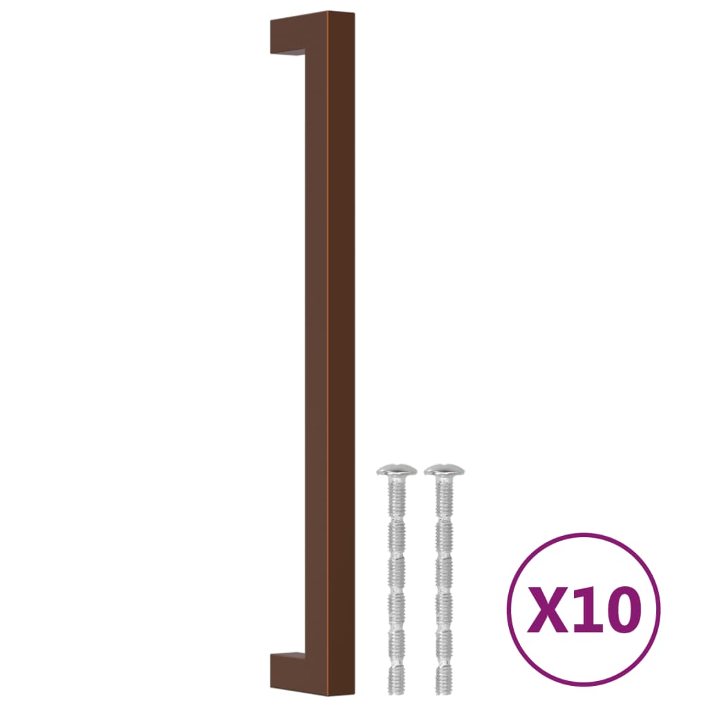 vidaXL Cabinet Handles 10 pcs Bronze 224 mm Stainless Steel 2