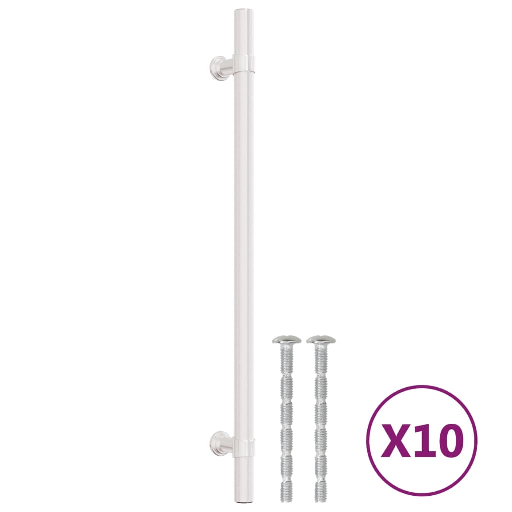 vidaXL Cabinet Handles 10 pcs Silver 224 mm Stainless Steel 2