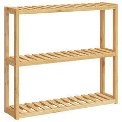 vidaXL Bathroom Shelf 3-Tier Wall-mounted 60x15x54 cm Bamboo 2
