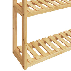 vidaXL Bathroom Shelf 3-Tier Wall-mounted 60x15x54 cm Bamboo 6