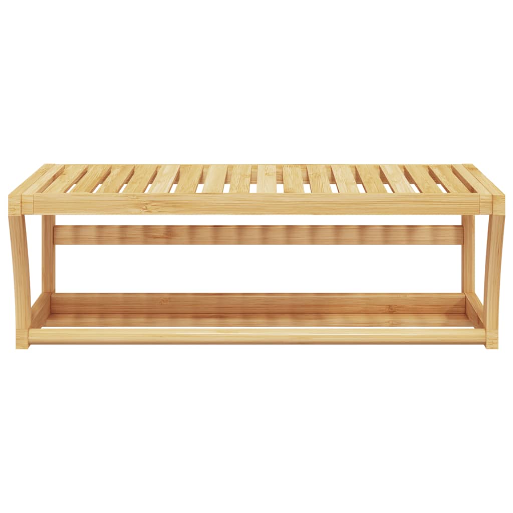 vidaXL Towel Shelf Wall-mounted 60x25x20 cm Bamboo 3