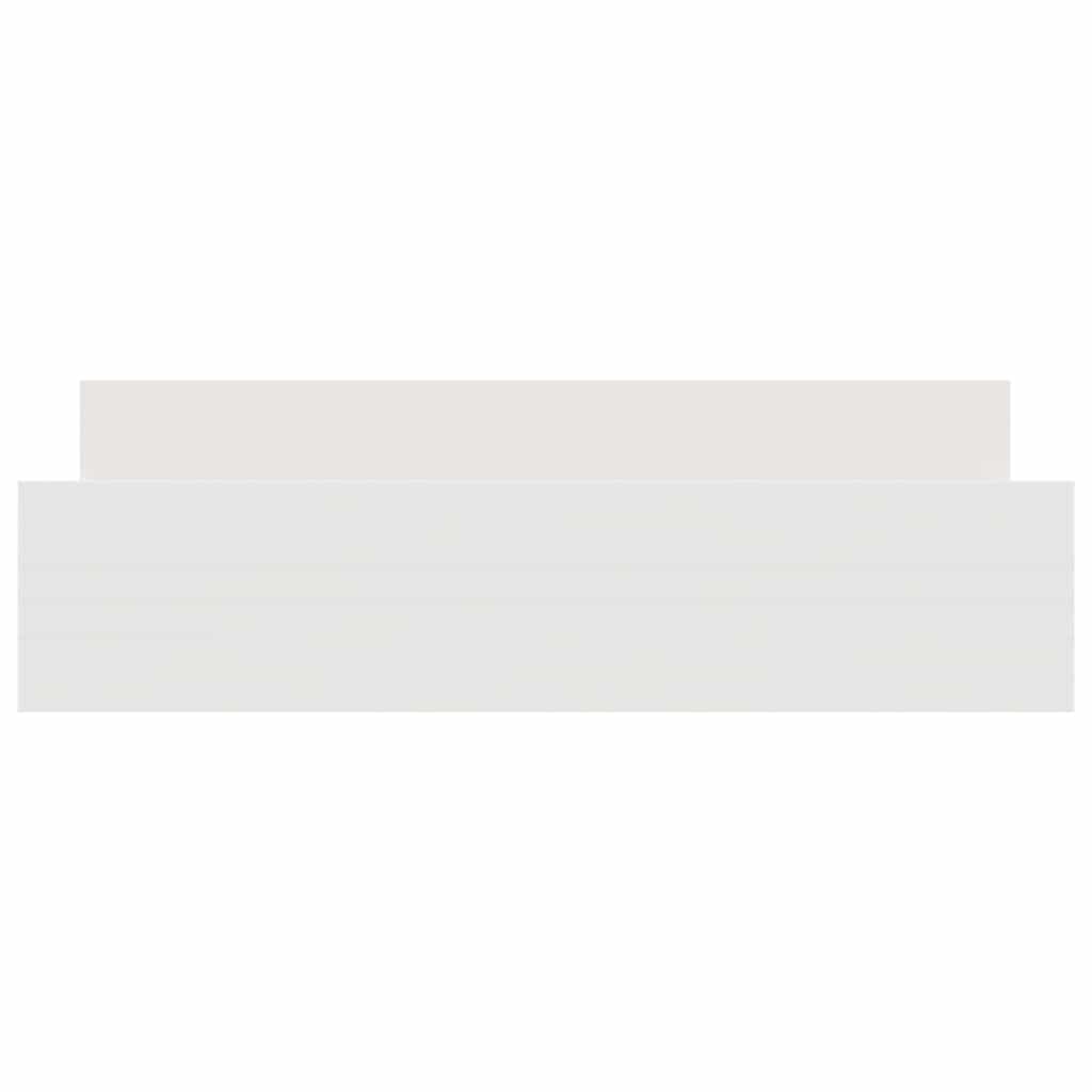 Bed Frame without Mattress 200x200 cm White