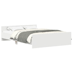 Bed Frame without Mattress 140x200 cm White