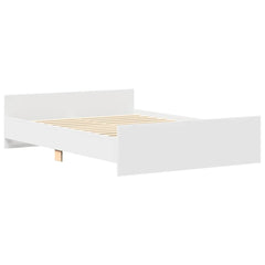 Bed Frame without Mattress 140x200 cm White