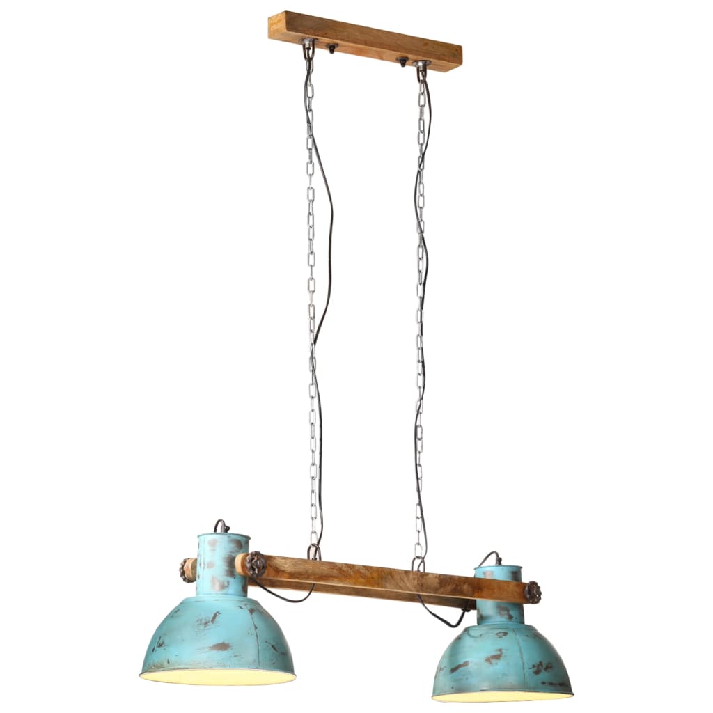 Industrial Hanging Lamp 25 W 109 cm E27 Blue