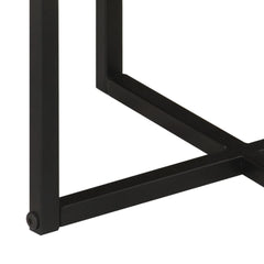 vidaXL Coffee Table 35x35x30 cm Solid Wood Acacia and Iron 5