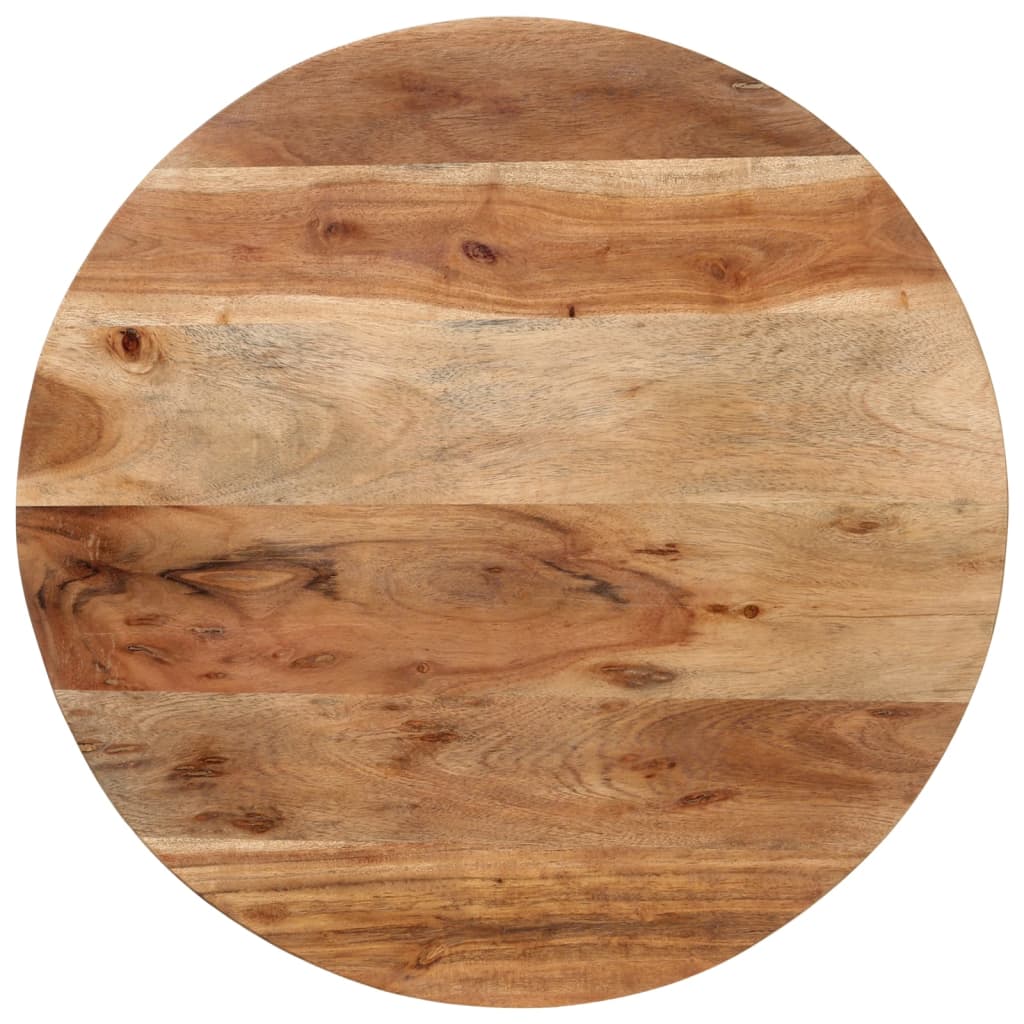 vidaXL Coffee Table 55x55x45 cm Solid Wood Acacia and Iron 3