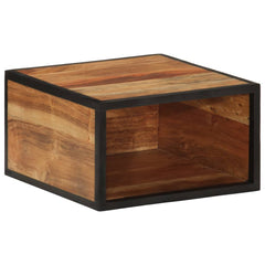 vidaXL Wall-mounted Bedside Cabinet 35x35x20 cm Solid Wood Acacia 4