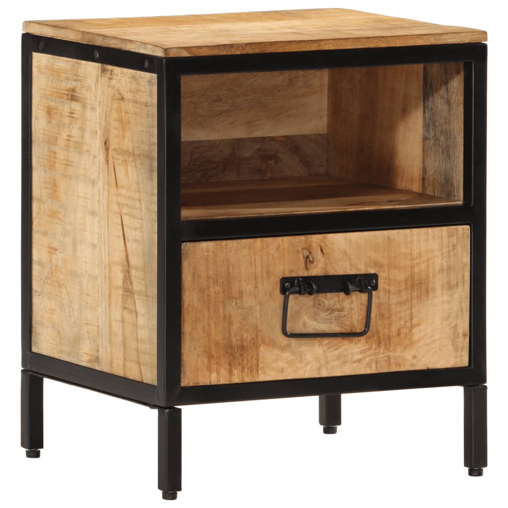 vidaXL Bedside Cabinet 40x35x50 cm Solid Wood Mango 1