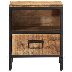 vidaXL Bedside Cabinet 40x35x50 cm Solid Wood Mango 3