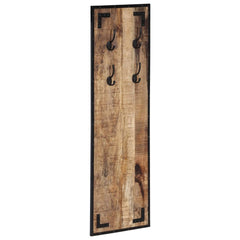 vidaXL Coat Rack 35x8x110 cm Solid Rough Wood Mango 3
