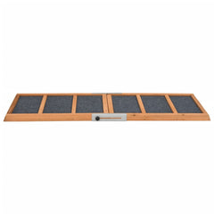vidaXL Dog Ramp Grey 120x30 cm Solid Wood Fir 6