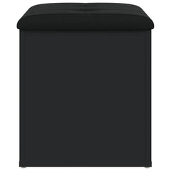 vidaXL Storage Bench Black 42x42x45 cm Engineered Wood 4
