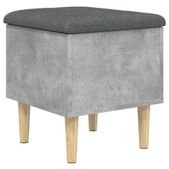 vidaXL Storage Bench Concrete Grey 42x42x46 cm Engineered Wood 2