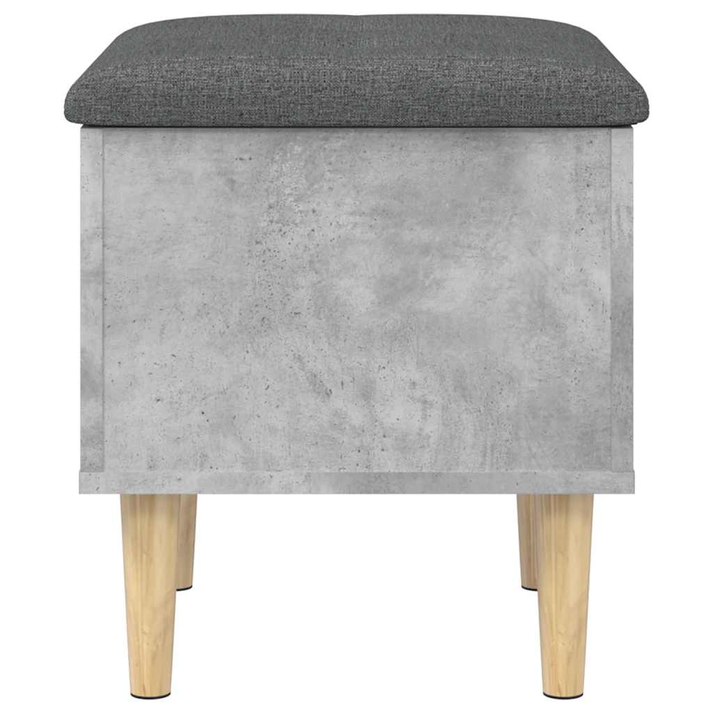 vidaXL Storage Bench Concrete Grey 42x42x46 cm Engineered Wood 6