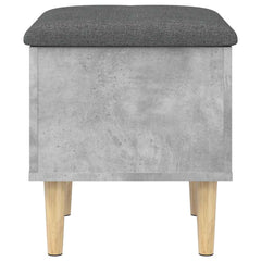 vidaXL Storage Bench Concrete Grey 42x42x46 cm Engineered Wood 6