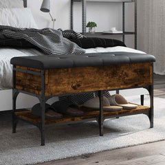 Shoe Bench Engineered Wood in Smoked Oak