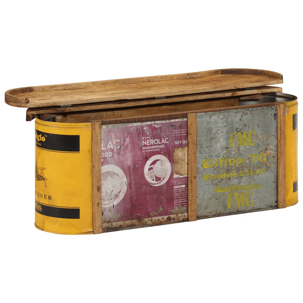 vidaXL Storage Bench/Sideboard 120x30x40 cm Solid Wood Reclaimed 2