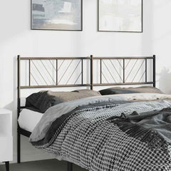 vidaXL Metal Replace Headboard Black 150 cm 3