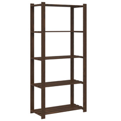 vidaXL 5-Tier Storage Rack Brown 80x38x170 cm Solid Wood Pine 5