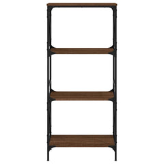 vidaXL Bookcase 4-Tier Brown Oak 59x35x132 cm Engineered Wood 4