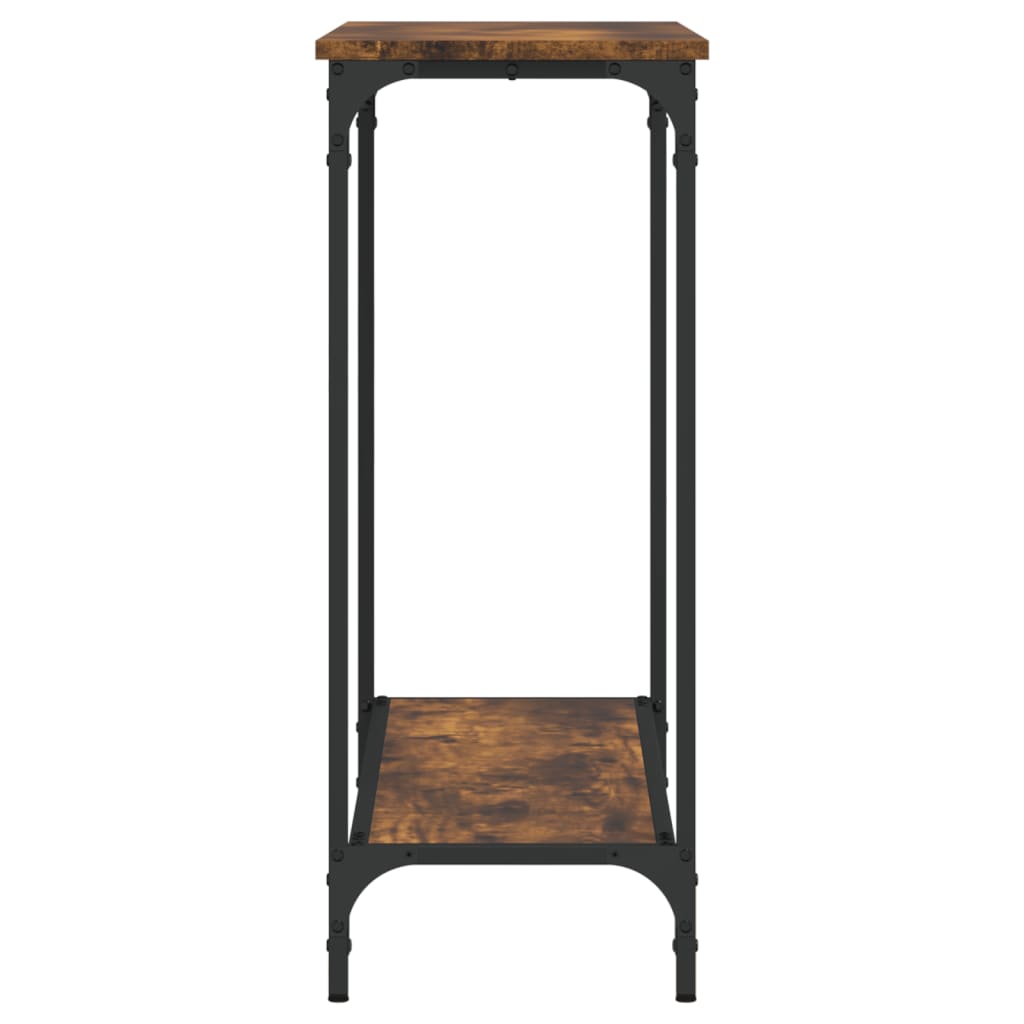 vidaXL Console Table Smoked Oak 101x30.5x75 cm Engineered Wood 5