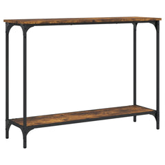 vidaXL Console Table Smoked Oak 101x30.5x75 cm Engineered Wood 6