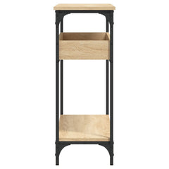 vidaXL Console Table with Shelf Sonoma Oak 100x29x75cm Engineered Wood 5