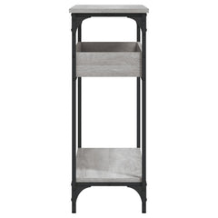 vidaXL Console Table with Shelf Grey Sonoma 100x29x75cm Engineered Wood 5